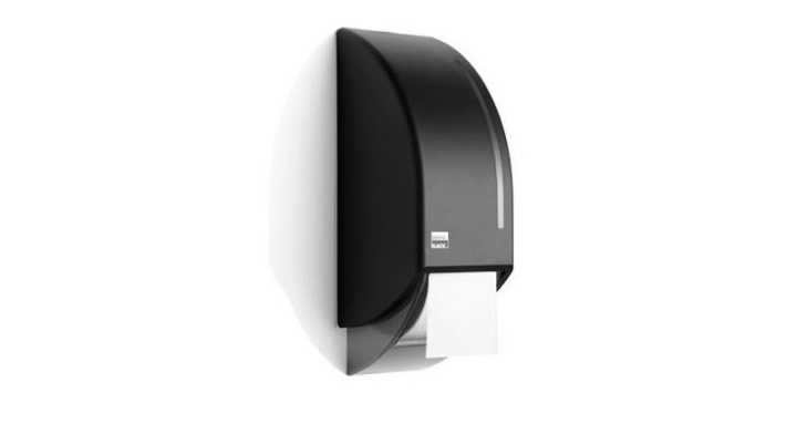 Satino Black | Systeemrol Toiletpapier Dispenser | ST10 | Zwart | 180287 - OP=OP AANBIEDING
