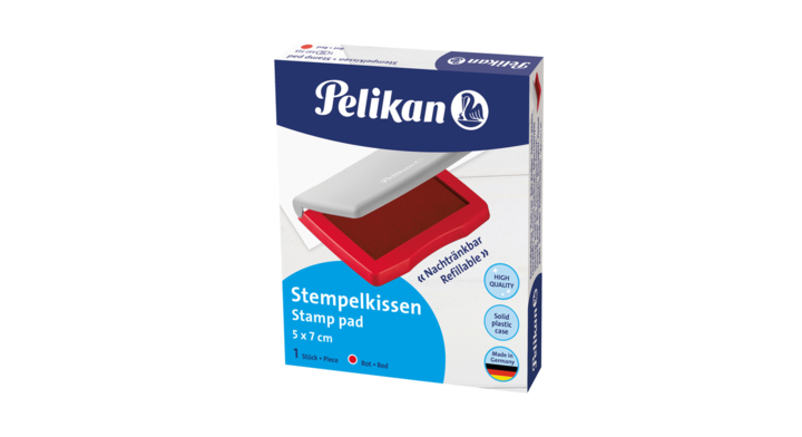 Stempelkussen pelikan 3e 50x70mm rood