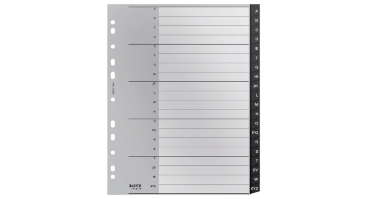 Tabblad leitz recycle a4 a-z extra breed pp(12190000)