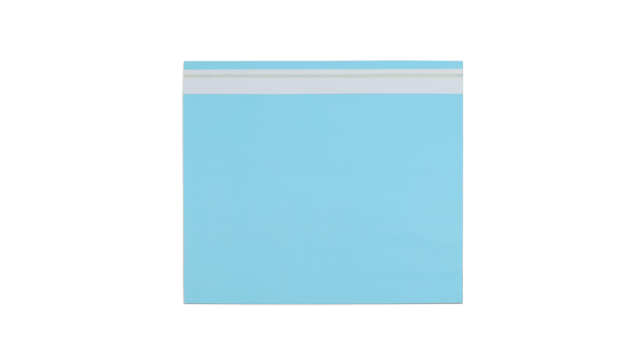 Verzendzak, papier, 48x37+2x6cm+klep, blauw (250 stuks)