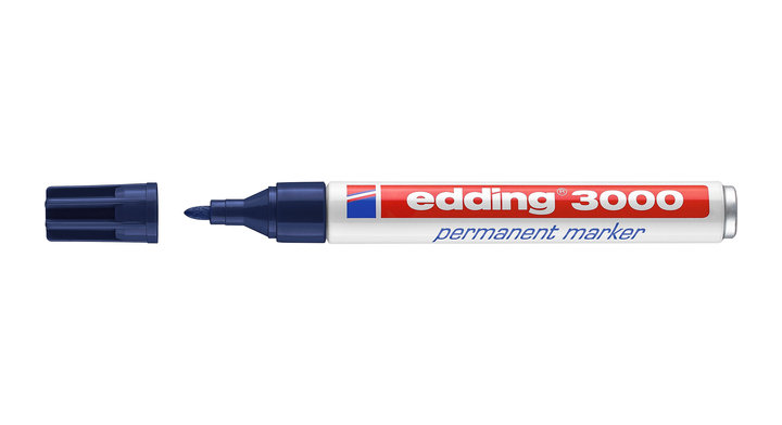 Viltstift edding 3000 rond 1.5-3mm staalblauw(4-3000017)