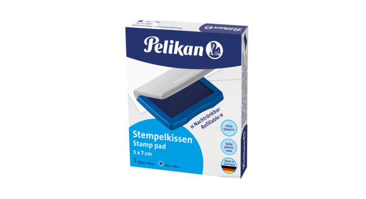 Stempelkussen pelikan 3e 50x70mm blauw