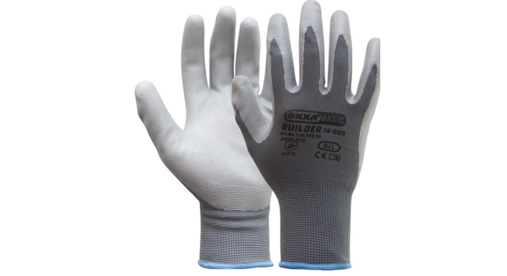 Oxxa Builder 14-088, handschoen, grijs, maat M (240 paar)