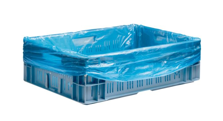 Kratzak, HDPE, 72+29x85cm, 15my, blauw (500 stuks)