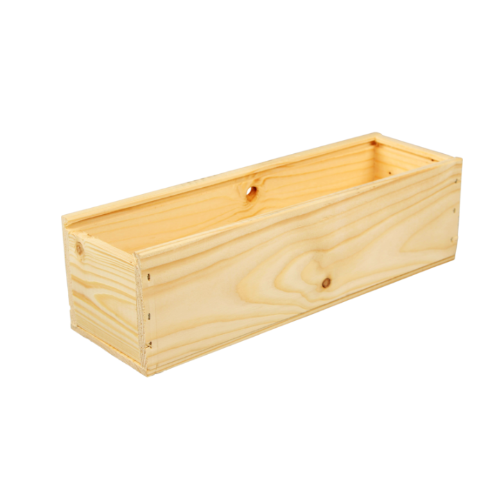 1-Fles Houten Kistje 95x335x95 mm 10st. - 0