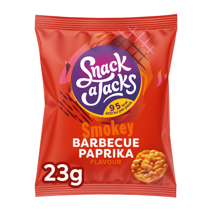 Mini rijstwafels snack-a-jacks barbeque paprika(37187) - 0