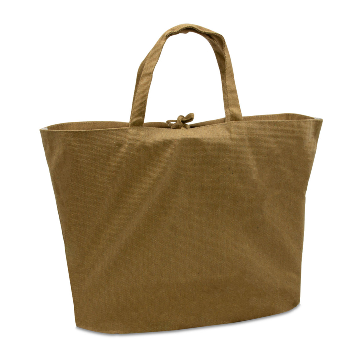 Strandtas, 54x38+2x10cm, canvas, bruin (50 stuks) - 0