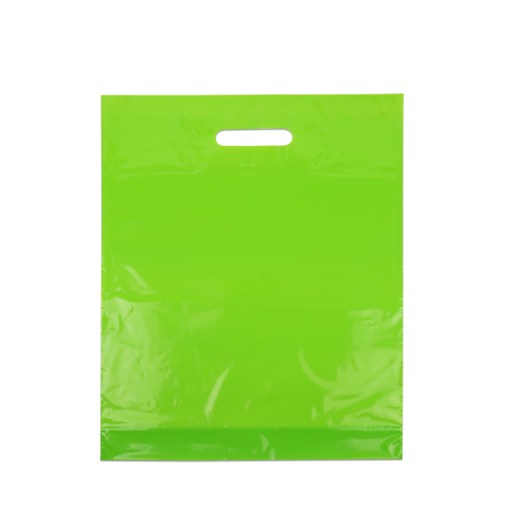 Draagtas, 35x44+2x4cm, ldpe, dkt, groen (400 stuks) - 0