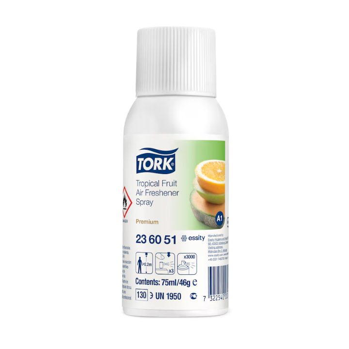 Tork Premium | Luchtverfrisser Spray | 75ml | A1 | Tropical Fruit | 236051 (12 stuks) - 1