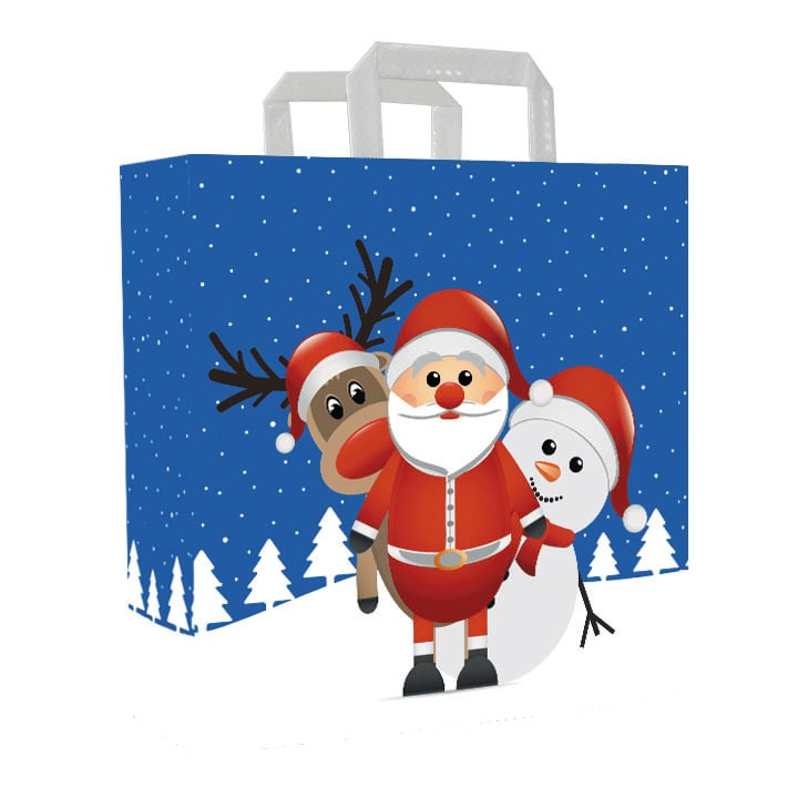 Tas papier Kerst, 26+12x35cm, dessin Christmas Friends (250) - 0