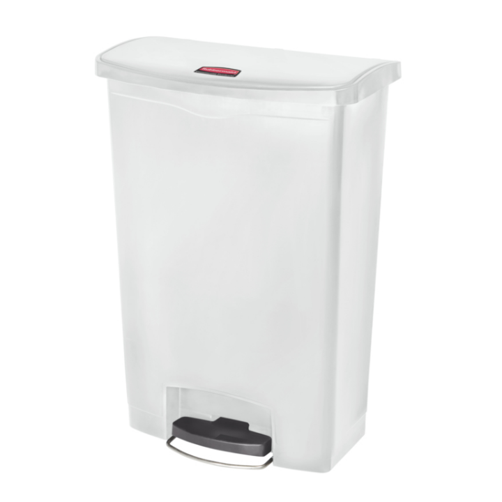 Rubbermaid, Slim Jim pedaalemmer, 90 liter, wit, VB 224054 - 0