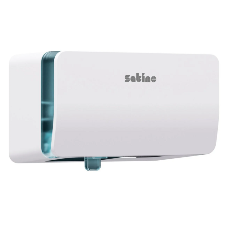 Satino Hyginity | Traditioneel Toiletpapier Dispenser | Horizontaal | MT1/CT10 | Wit | 333426 - 0