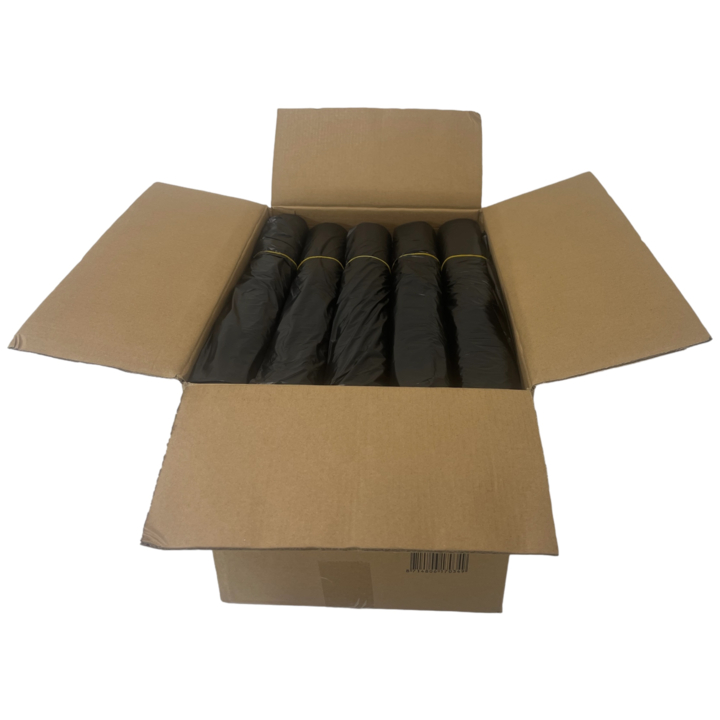 Vuilniszak | HDPE | 70x110cm | 120 Liter | T25 | Zwart (25 rollen x 20 zakken)  - 1