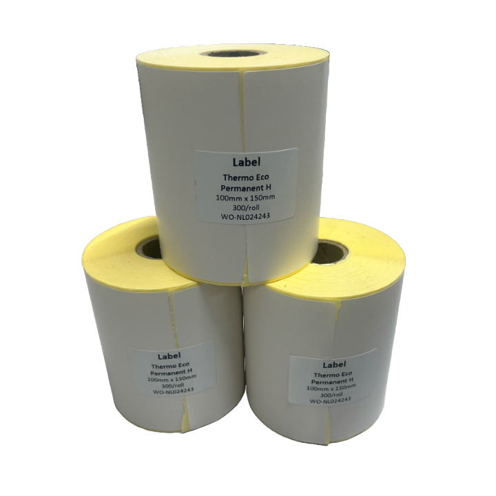 Verzendetiketten, thermo eco papier, 100x150mm, permanent, K25 (300 stuks) - 2