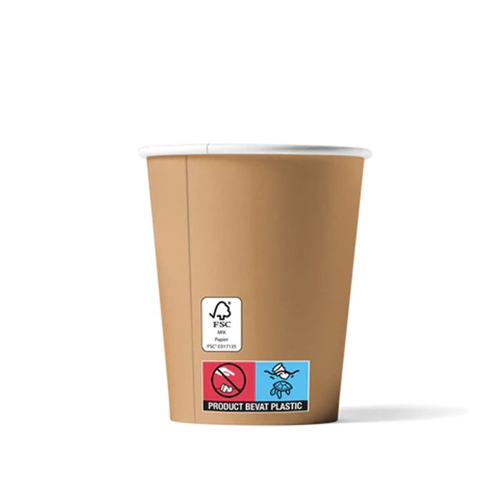 Koffiebeker, 360ml/12oz, 90mm, karton, kraftlook (1000 stuk) - 0