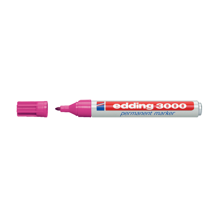 Viltstift edding 3000 perm rond 1.5-3mm roze - 0