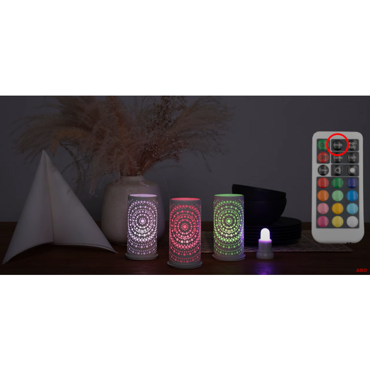 Duni LED | Oplaadbare Lampjes | Extra Set | Multicolor | 206549 (6 stuks) - 1
