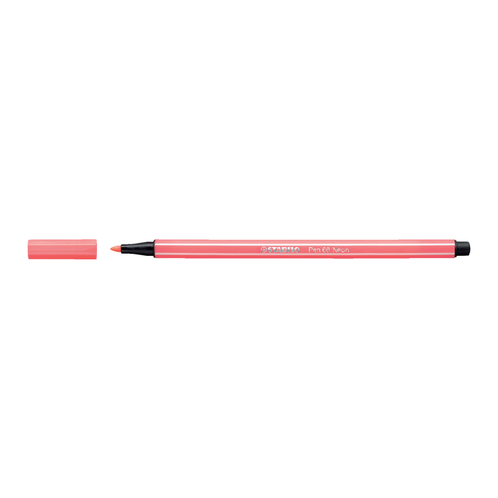 Viltstift stabilo 68/040 neon rood(68/040) - 0