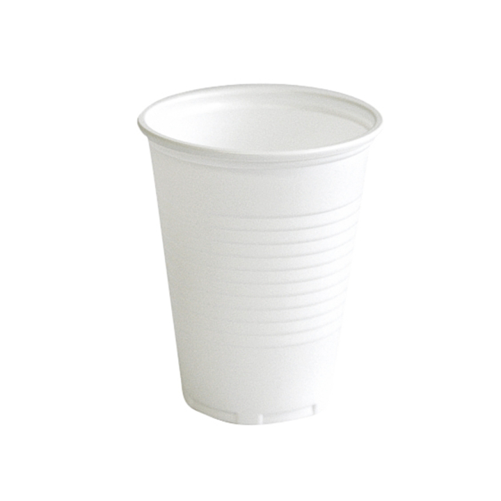 Beker iezzy 180ml d 70mm plastic wit(79003) - 0