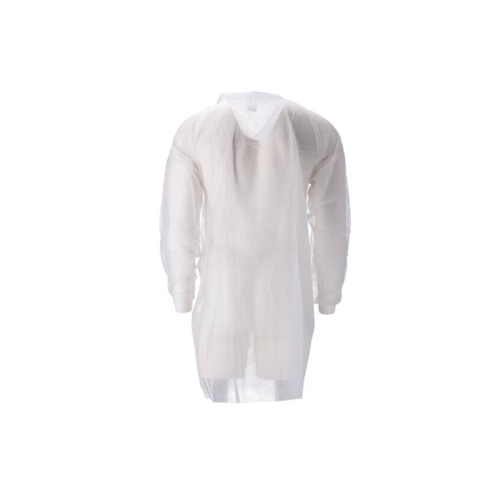 Bezoekersjas | Non Woven PP | Klittenband | Maat XXXL | Wit | (100 stuks) - 2
