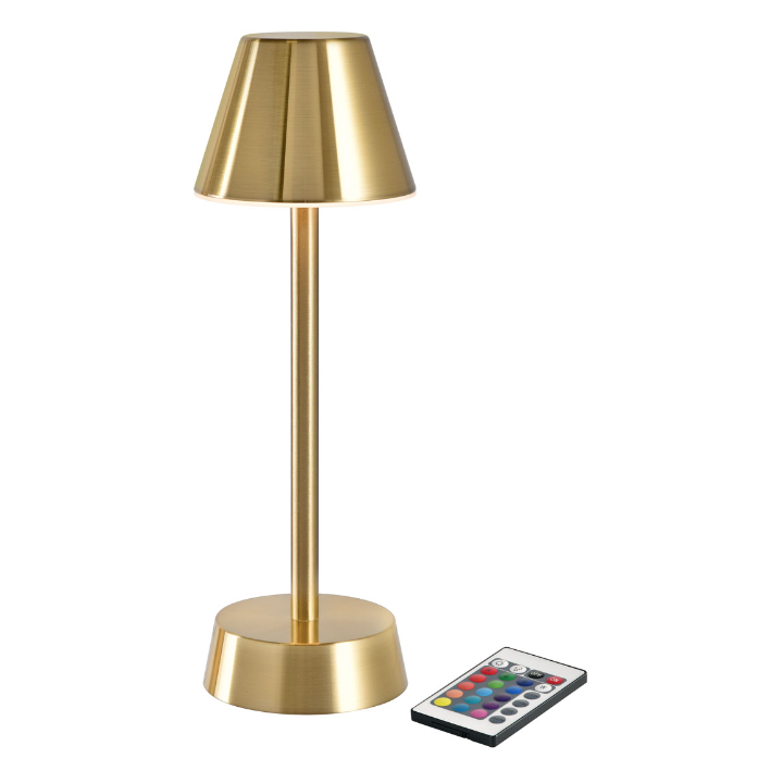 Duni Tafellampen | Oplaadbare Lamp | Cordless | Zelda | Brass | 206423 (6 stuks) - 0