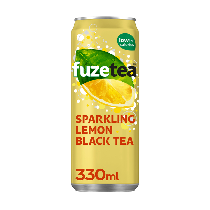 Frisdrank fuze tea black tea sparkling lemon 330ml(284949) - 0