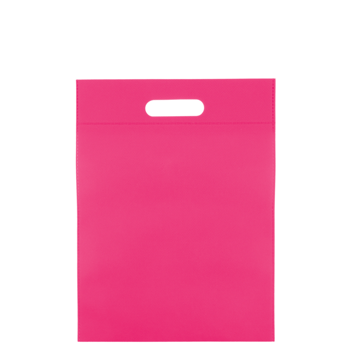 Draagtas, non-woven, 30x40cm, greep gestanst, roze (400 st) - 0