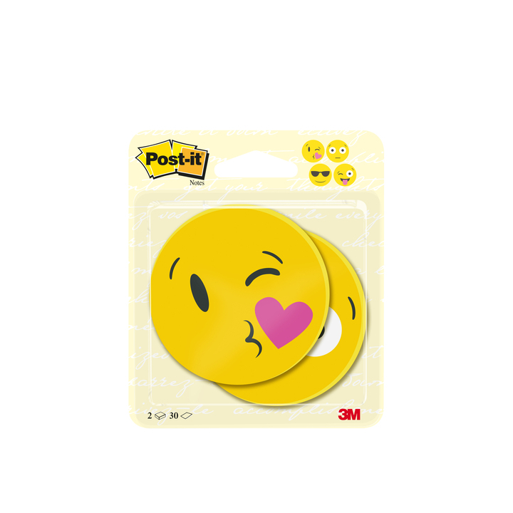 Memoblok 3m post-it 2030-emo smiley(bc-2030-emo-eu) - 0