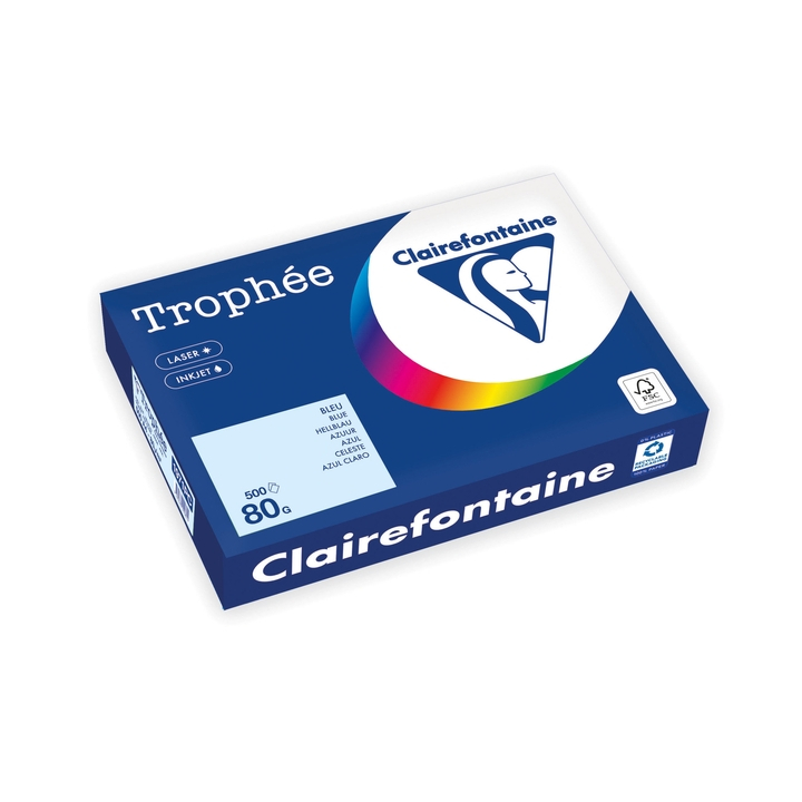 Kopieerpapier trophee a4 80gr azuurblauw(1971pc) - 0