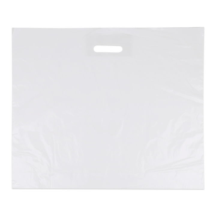 Draagtas, 60x51+2x4cm, ldpe, dkt, wit (250 stuks) - 0