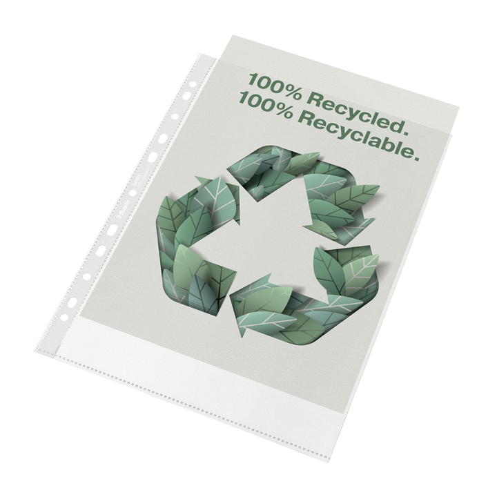 Showtas esselte recycle a4 100micron 50 stuks(627501) - 2