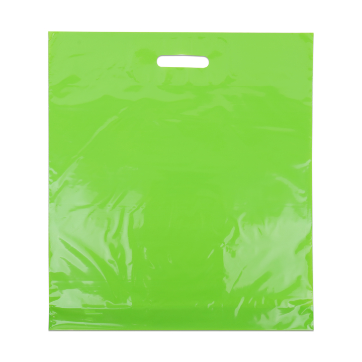 Draagtas, 45x50+2x4cm, ldpe, dkt, groen (400 stuks) - 0