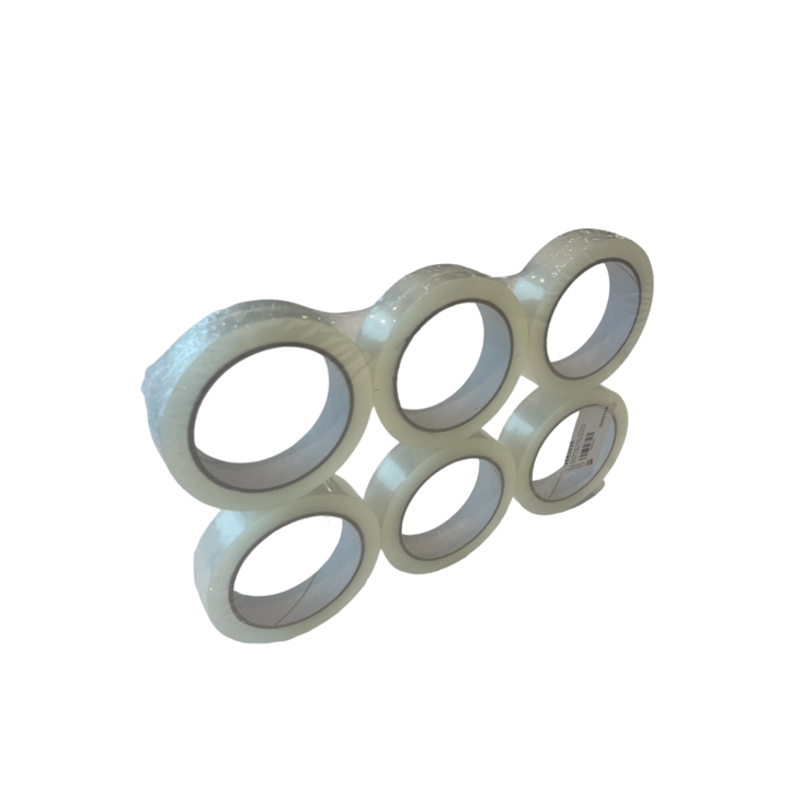 Weststrate Tape, PP/Acryl, 25mm x 66m, transparant - 0