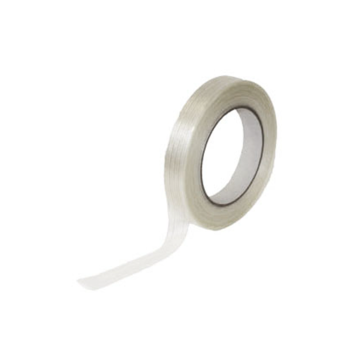 Lengte versterkte tape, glasweefsel, 25mm x 50m, beige - 0