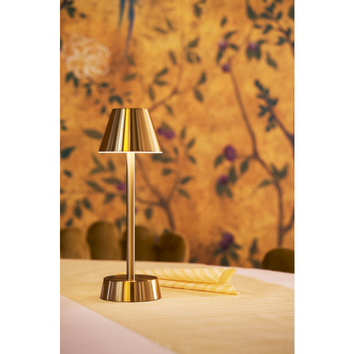 Duni Tafellampen | Oplaadbare Lamp | Cordless | Zelda | Brass | 206423 (6 stuks) - 1