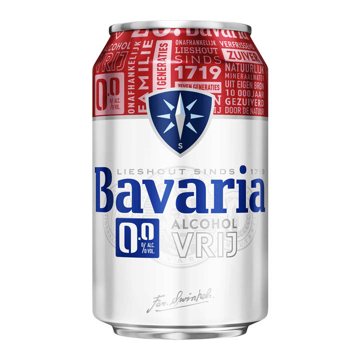 Bier bavaria 0.0 blik 330ml(14706) - 0