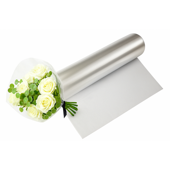 Cellofaan Inpakfolie | 50cm x 1000m | 20my | Transparant - 0