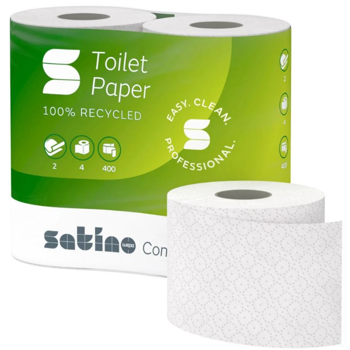 Satino Comfort | Toiletpapier | 400 Vel | 2-Laags | MT1 | Wit | 062480 (40 stuks)  - 0