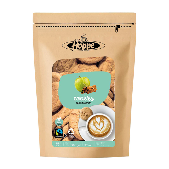 Koekjes hoppe cookies fairtrade appel kaneel(hc621) - 0