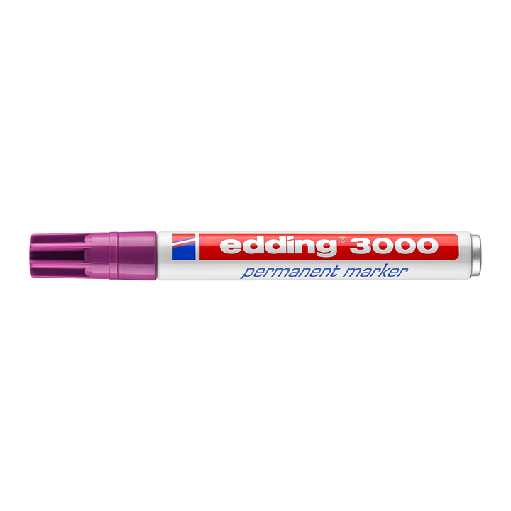 Viltstift edding 3000 rond 1.5-3mm rood violet(4-3000020) - 1