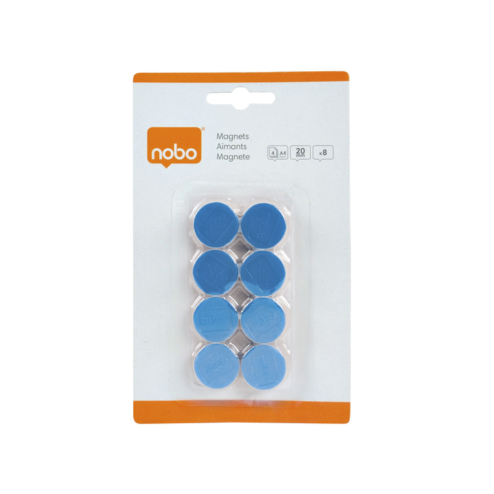 Magneet nobo 20mm blauw(1901443) - 0