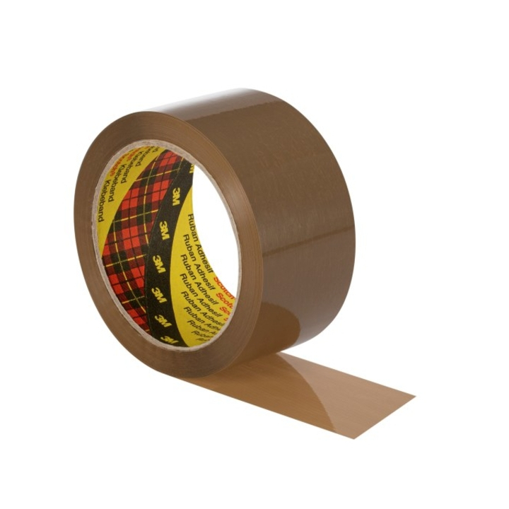Verpakkingstape scotch 371 48mmx66m bruin pp(7000095738) - 0