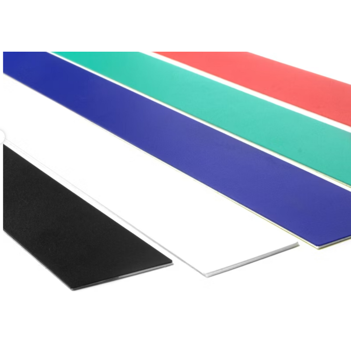 Metaalstrip voor magneten, zelfklevend, wit, 80cm - 1