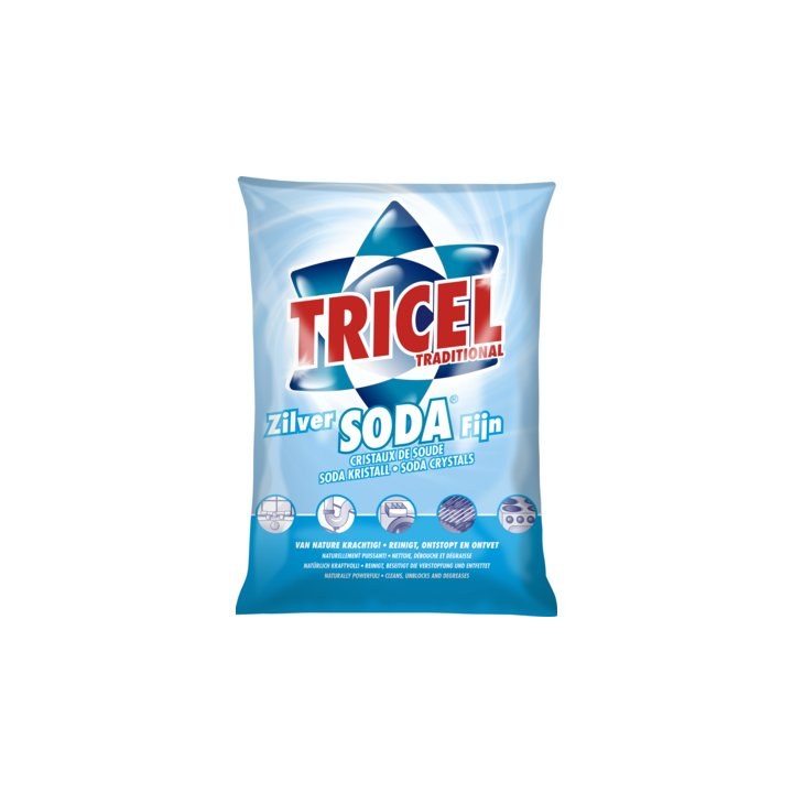 Tricel Traditional, zilver soda, 1kg, fijn (1 stuk) - 0