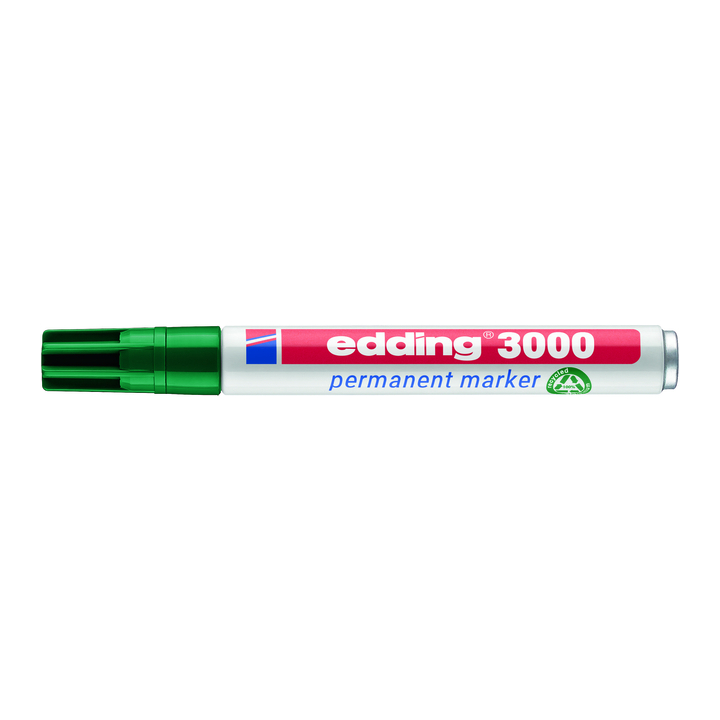 Viltstift edding 3000 perm rond 1.5-3mm groen - 1