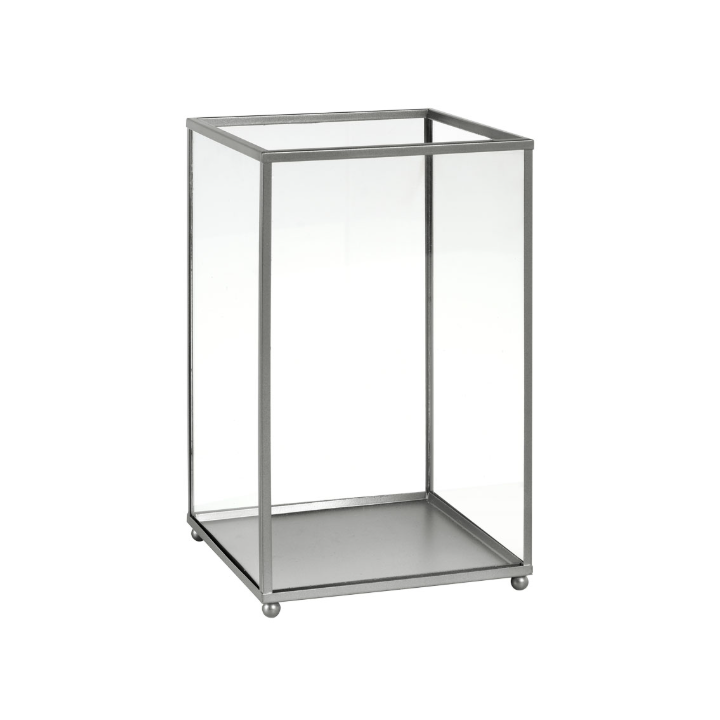 Duni | LED Lamphouder | 140x140x220mm | Kandelaar Noble Silver | 197006 (2 stuks) - 0