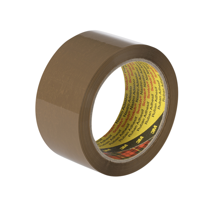 Verpakkingstape scotch 371 48mmx66m bruin pp(7000095738) - 1