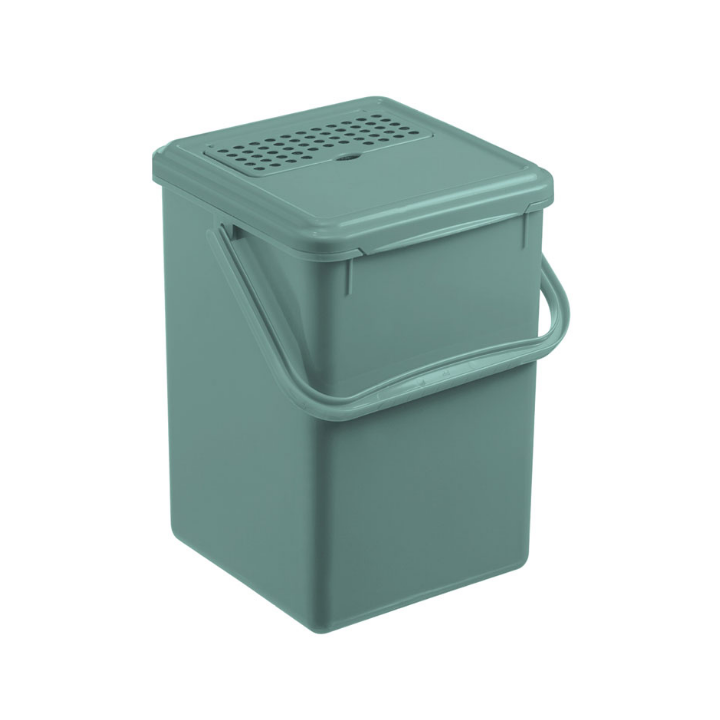Bio afvalemmer met koolfilter, 9 liter, groen, VB 246622 - 0