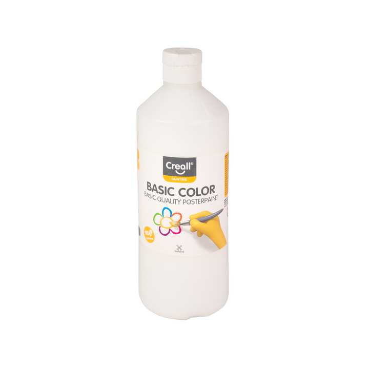 Plakkaatverf creall basic wit 500ml(30081) - 0