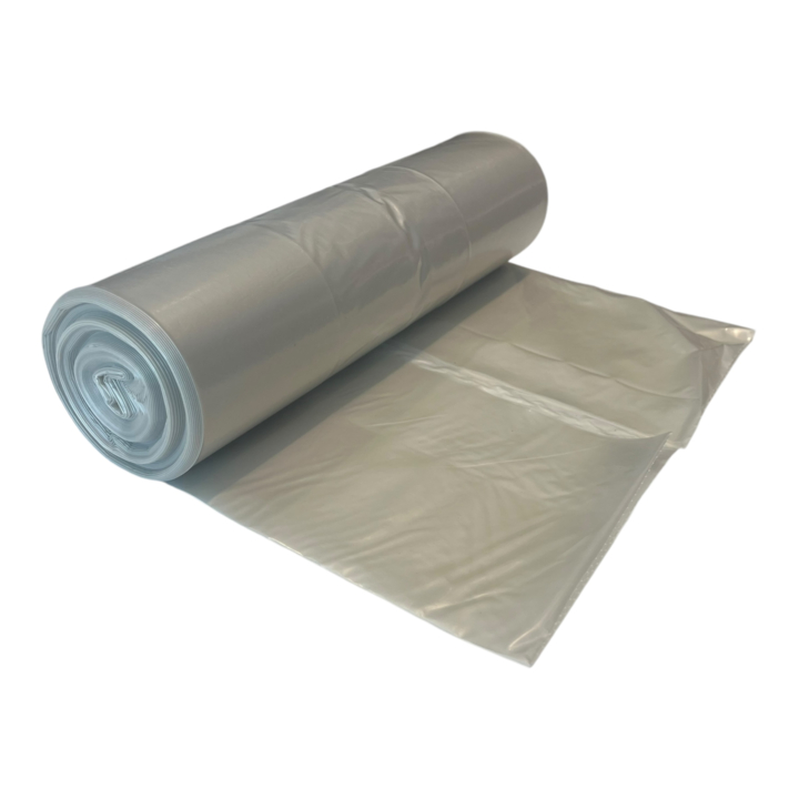 Vuilniszak | LDPE | 65/25x140cm | 240 Liter | T70 | Transparant (10 rollen x 10 zakken)  - 0